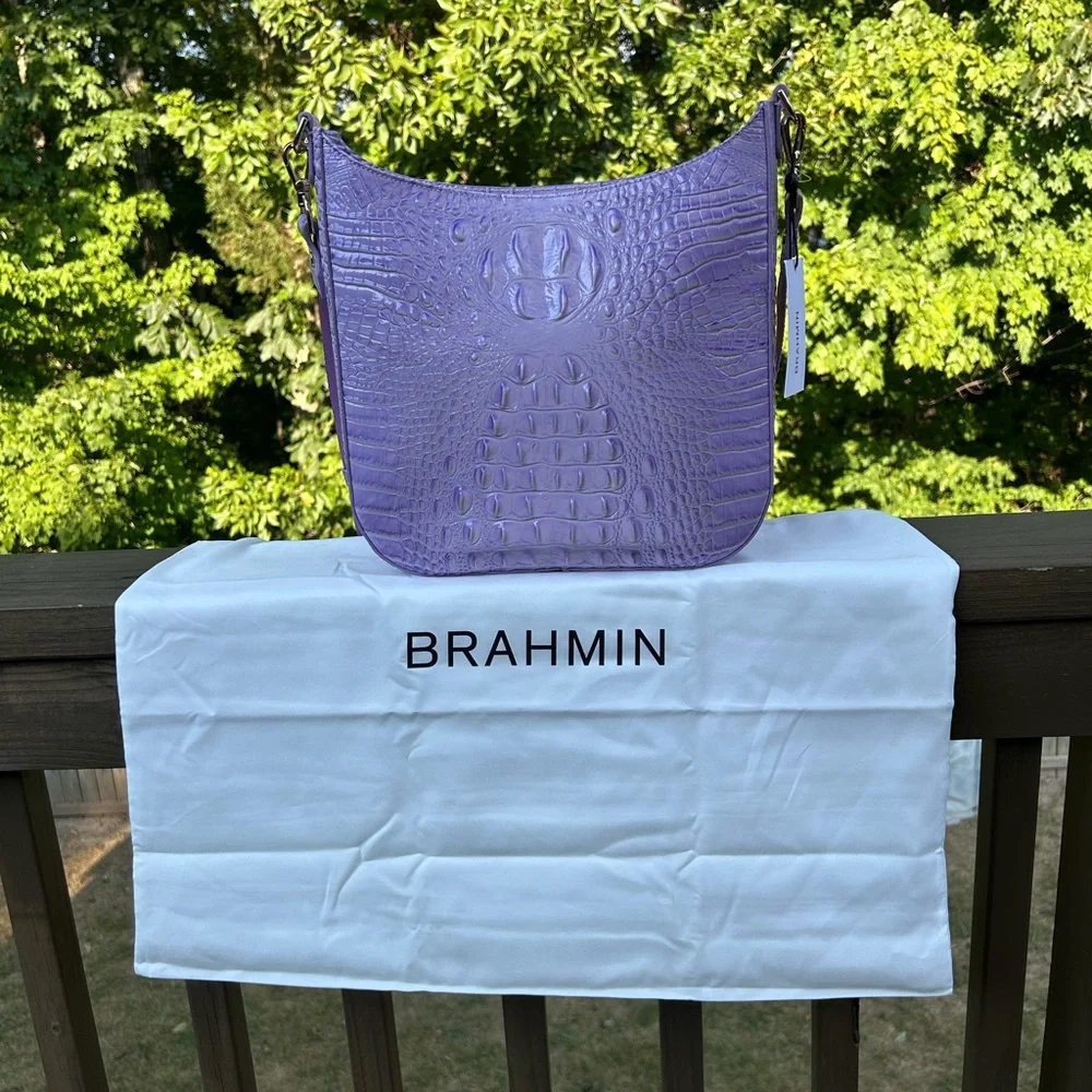 Brahmin Leia Gentle Lavender🪻 Crossbody / shoulder bag - Picture 2 of 3